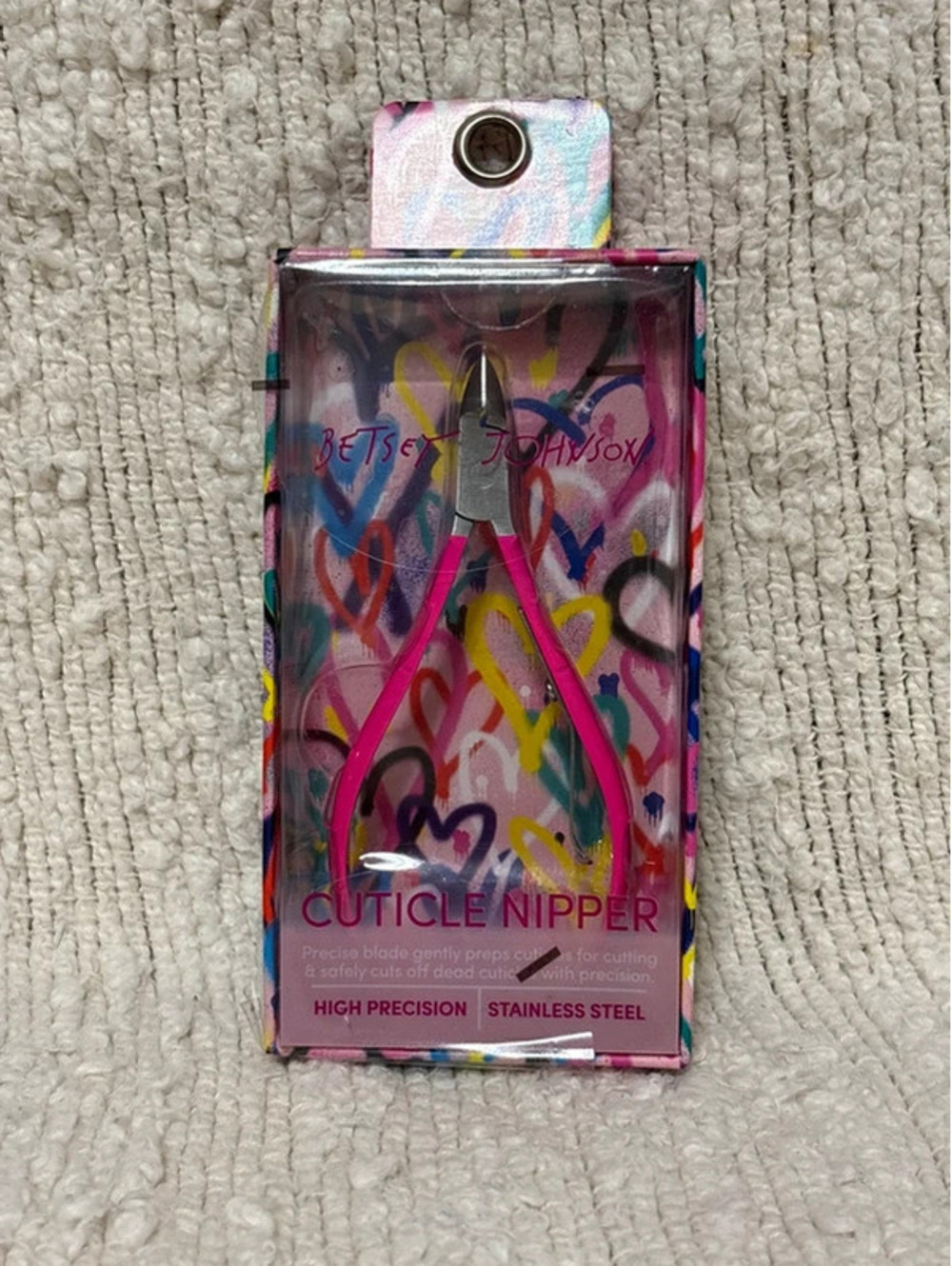 Betsey Johnson Cuticle Nipper Stainless Steel Nail Tool Precision Clipper New